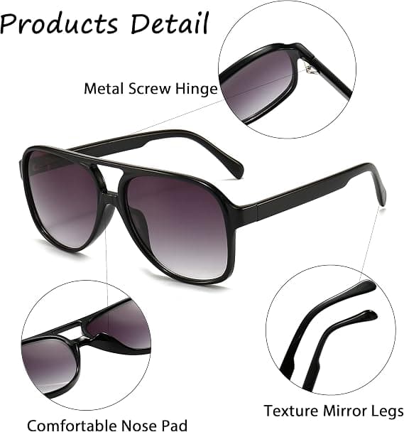 Retro 70-luvun Aviator-polarisoivat aurinkolasit