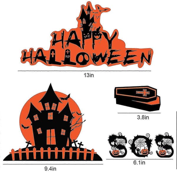 2025 Halloween Decorations Halloween Window Decals Halloween Supplies Happy Halloween Wall Decals