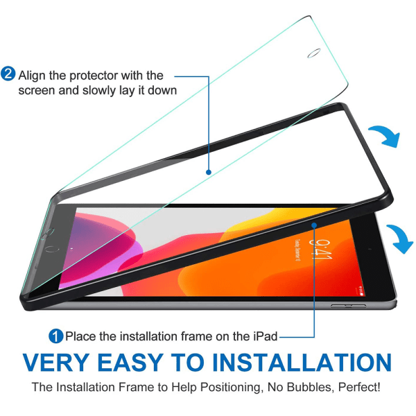 Case Pack Tempered Screen Protector kompatibel med iPad Pro 12,9 tum Kompatibel med High Touch Sensitivity