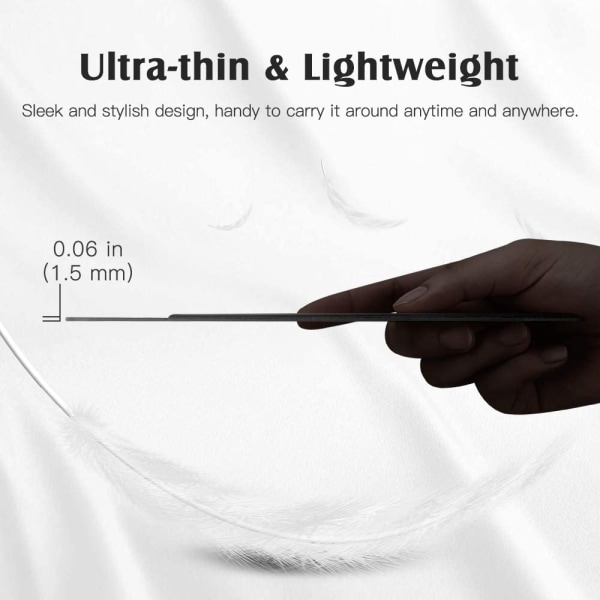 2 st kompatibla med Apple Pencil-fodral - grå. Avtagbar elastisk läderhylsa ficka ficka