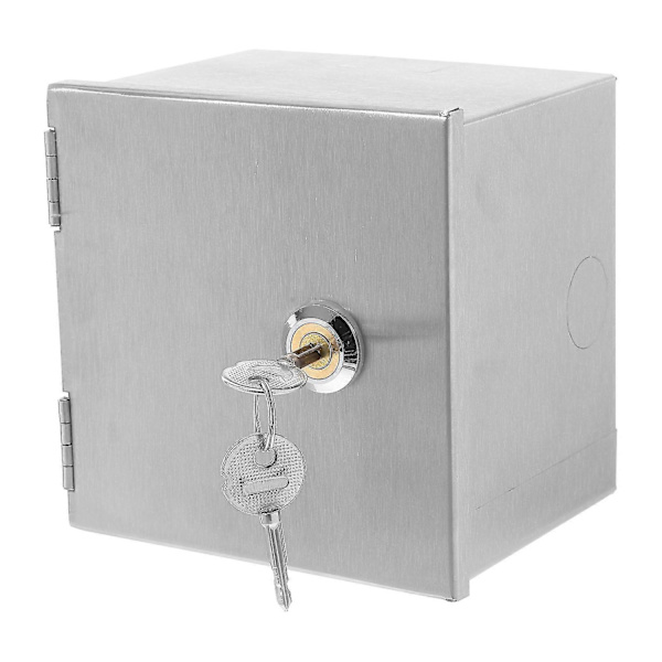 Waterproof Outdoor Electrical Box with Lock, Secures Outlets -