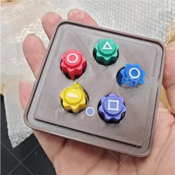 Koreansk tradisjonelt spill, Gonggi steinkastingsspill, Steingripingsspill 5 dice + base