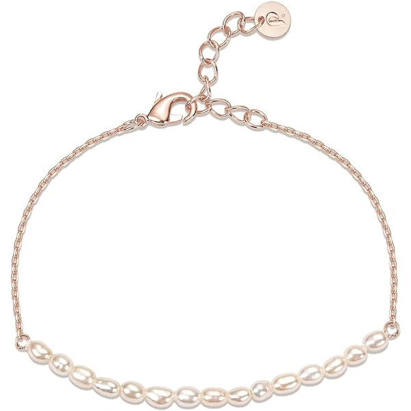 Guld Tiny Pearl Armbånd | 14K Guldbelagt Ferskvandsdyrkede Perler | Armbånd til Kvinder