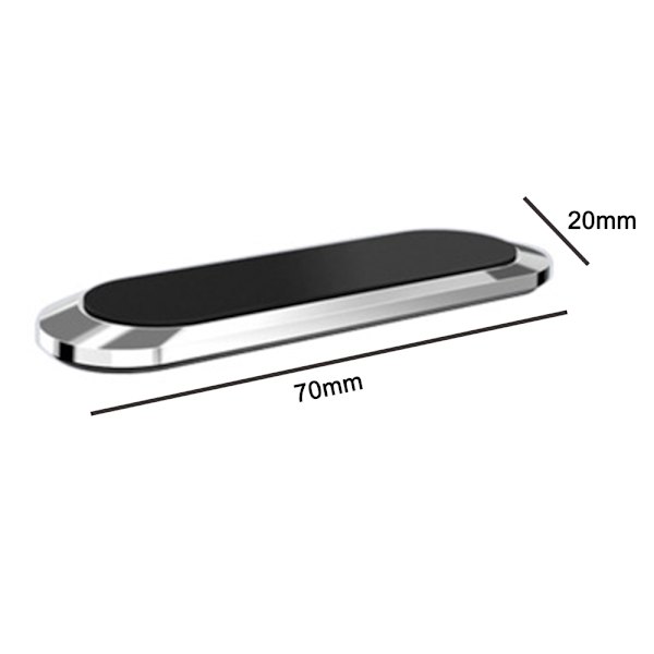 2 stk F6 magnetisk brakett - sølv
