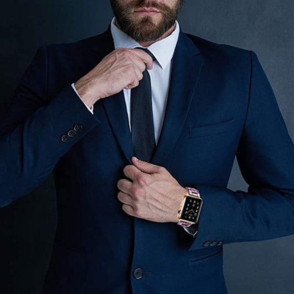 Kompatibel med Apple Watch-armband 38-40mm/42-44mm Serie 5/4/3/2/1, smalt hartsband i resin - 38-40mm - lila ljus