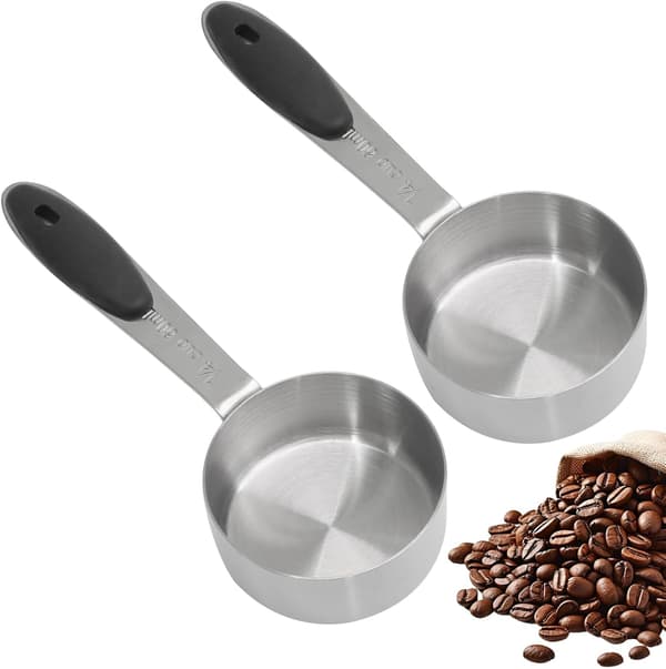 1/4 Cup Measuring Spoon 2 pcs Black 60ML (1/4 Cup)