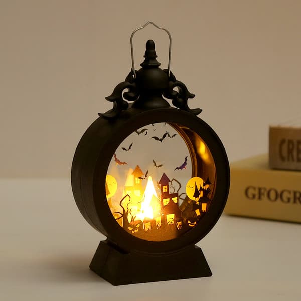 Halloween Dekorasjon LED Vindlampe Elektronisk Lys Dekorasjon H
