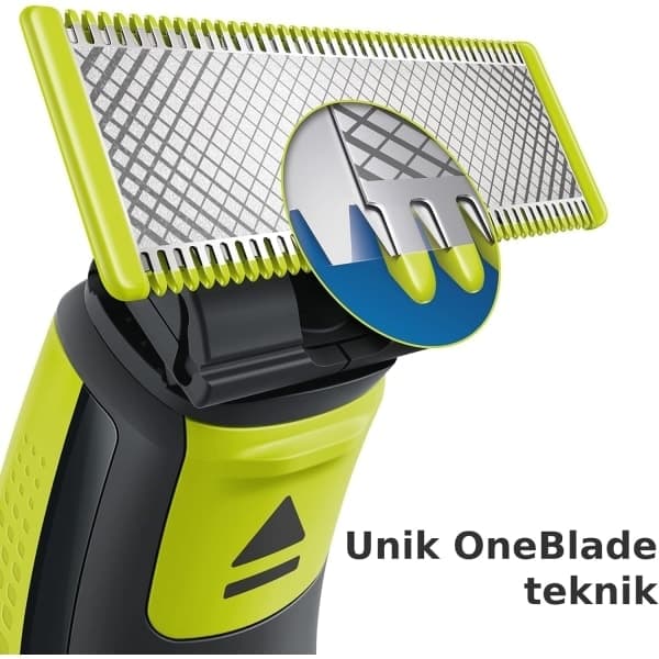 Philips OneBlade Replacement Blades 2-pack, Compatible with all OneBlade handles QP220/50, High-quality razor trimmer heads 2ps