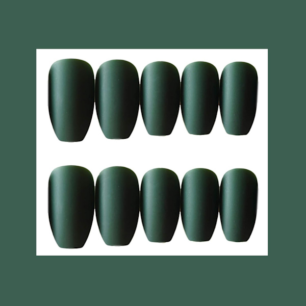 1 stk. falske negle manicure (164-ballet grøn scrub [lim]) Skønhed og sundhed
