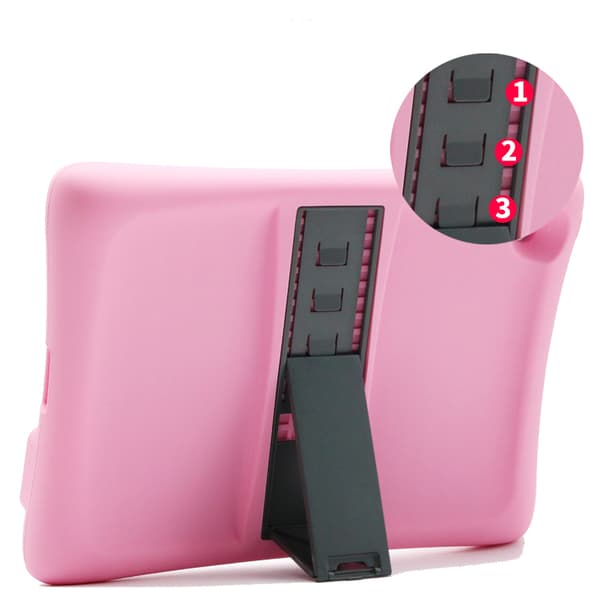 Silikone børnecover til iPad 2/3/4, lyserød pink Silikon/Gummi
