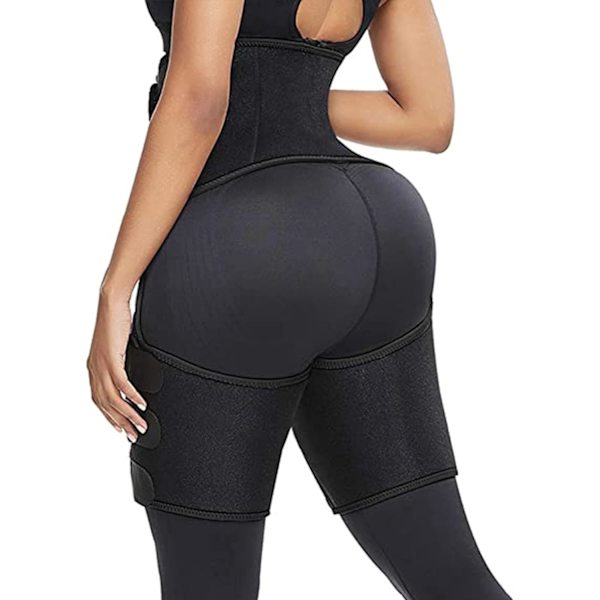 Hög midja arm och lår midjetränare för kvinnor, svettband midjetrimmer plus size