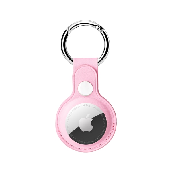 2 st-(Rosa) Eusty Air Tag-nyckelring för Apple Airtags-hållare, 5-pack skyddande case Tracker, kompatibelt nytt AirTag hundhalsband