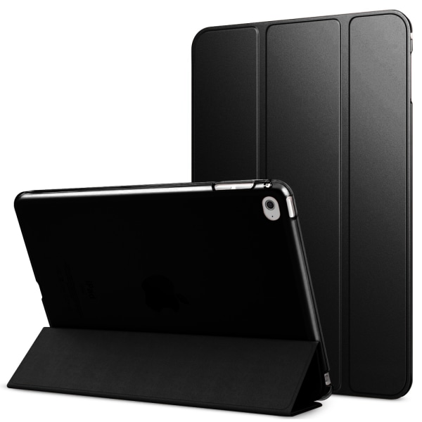 4 - Slim Lightweight Smart Case Stand Cover with Translucent Matte Back Protector  with Auto Wake/Sleep-black