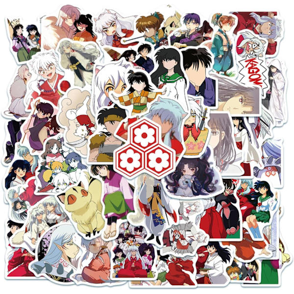 50 Japanilaista Anime-Tarrakuvaa Autoon, Kitaraan, Matkalaukkuun, Puhelimeen - Vedenkestäviä Graffiti-Tarroja