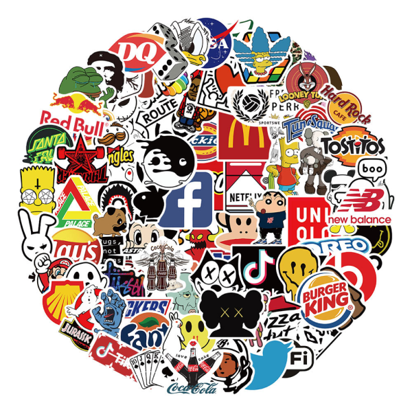 Seje Stickers Pakke Random Sticker 101stk til Laptop Computer Skateboard Hjelm Teenagere Bombe Stickers