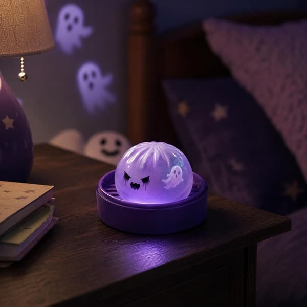 Mystisk Halloween Spøgelse Dumpling Squishy, Farverige Søde Bao Dumplings Klemmebolde Stresslindrende Sensorisk til Højtid (Spøgelse Dumpling)