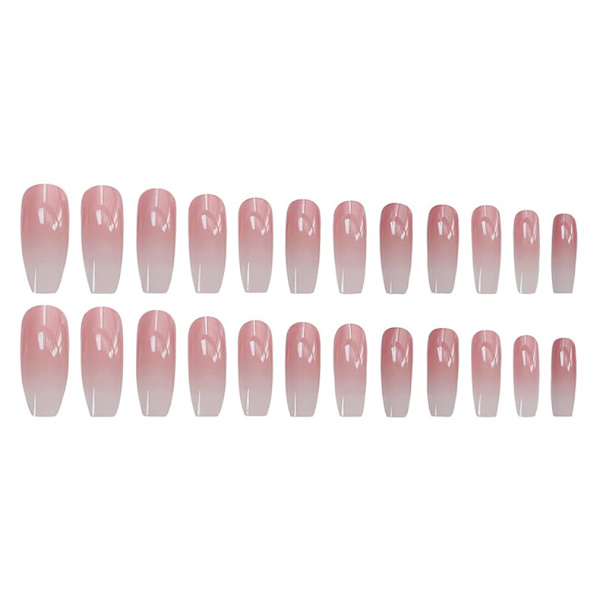 1PCS Nail Art Falska Naglar (60-Lång Balett Pulver Gradient) smink