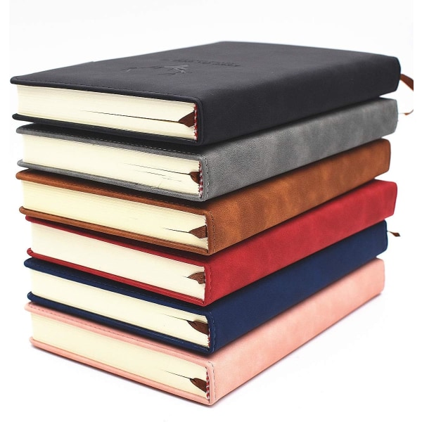 A5 Linjeret notesbog - Hardcover Executive notesbøger med premium tykt papir, College linjeret notesbog, 8,3\"×5,7\", 360 sider, Note Taking (Rød)