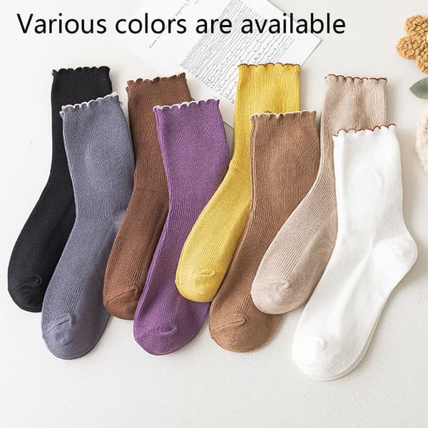 Pehmeät, pyöreät sukat kukkakirjonnalla varpaassa, sinertävänharmaa + khaki KLB