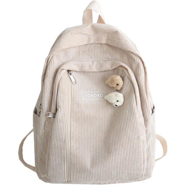Manchester skolryggsäck, Casual Travel Laptop-ryggsäck, söt studentbokväska för flickor, khaki