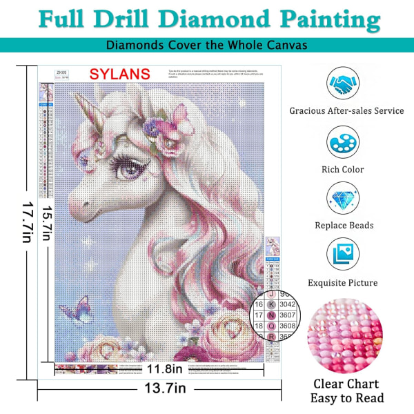 5D Diamantmålning, Full Diamond Landscape Series -(Svan i sjön)-16*12 tum