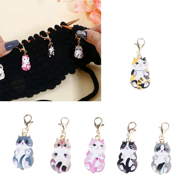 Locking Stitch Marker, Crocheted Locking Stitch Marker Charm