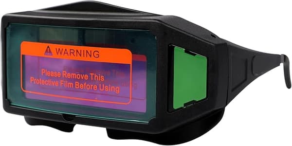 Panoramic Welding Goggles Solar Powered Auto Darkening Welding Lens Safety Eye Protection Glasses Welding Tool