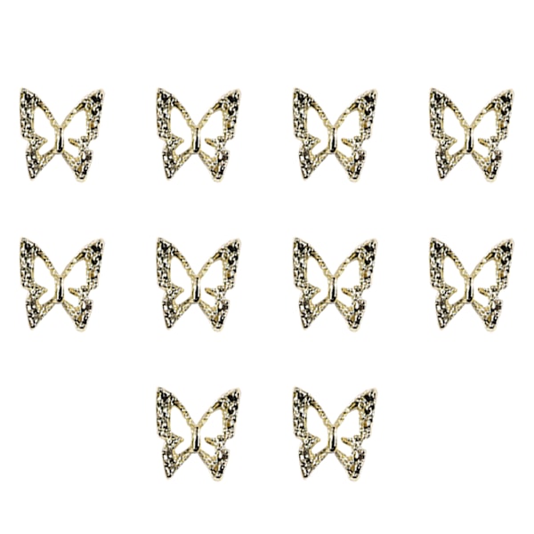 10 st Nail Art Legering Fjäril Prydnad-H96 smink