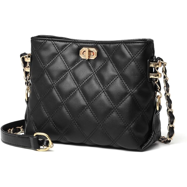 Liten crossbody-väska för kvinnor, handväskor i mode, lätt läderväska, axelväska