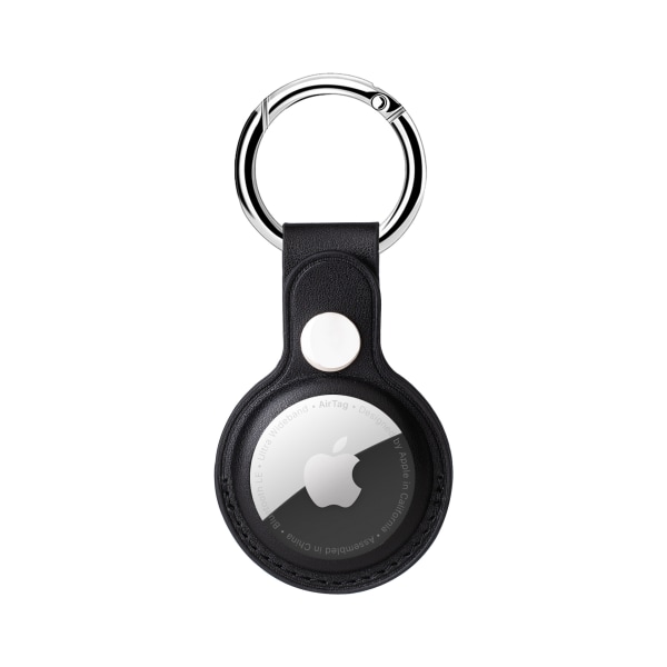 4 st-(svart) Eusty Air Tag-nyckelring för Apple Airtags-hållare, 9-packs skyddande case Tracker, kompatibelt nytt AirTag hundhalsband
