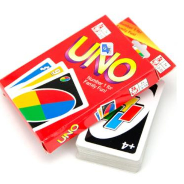 Uno peruskorttipeli perhepeli