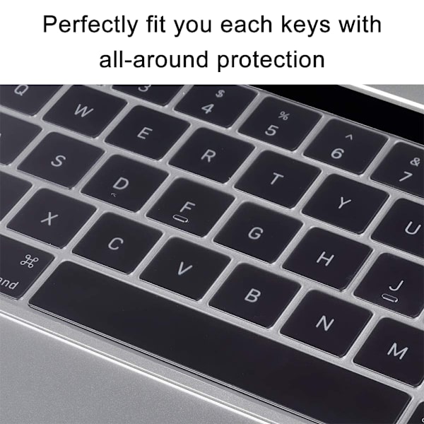 Ultra Slim tangentbordsöverdrag kompatibel med MacBook Pro - Transparent
