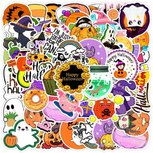 50 stk. Cartoon Magic Horror Halloween Graffiti Stickers DIY Laptop Motorcykel Telefon Bagage Bil Sjov Sticker Decal Børnelegetøj