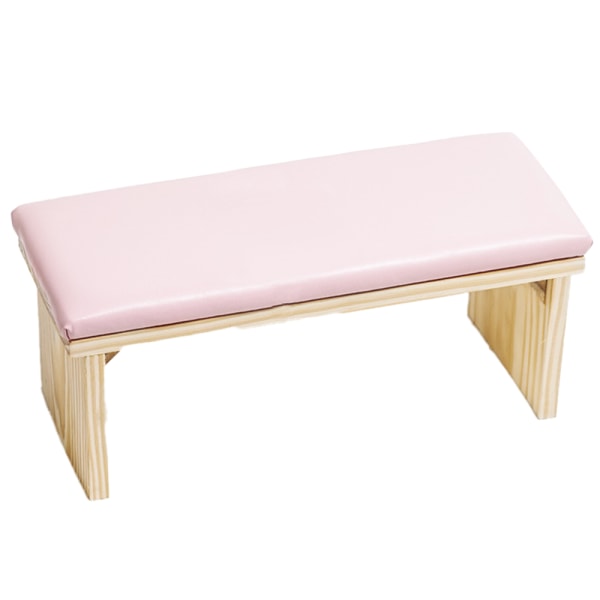 Nail Art Solid Wood Light Luxury Table Mat - Pink Log Hand Pillowmake up