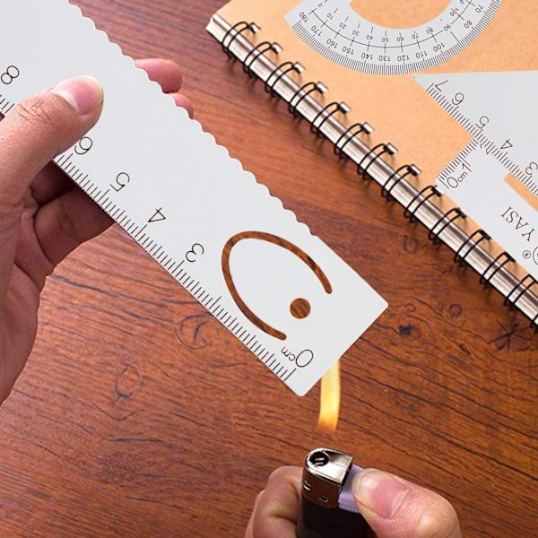 4-pack matematiska geometriverktyg för studenter, ritare, ingenjörer, design, grafik, examination, matematik eller målning