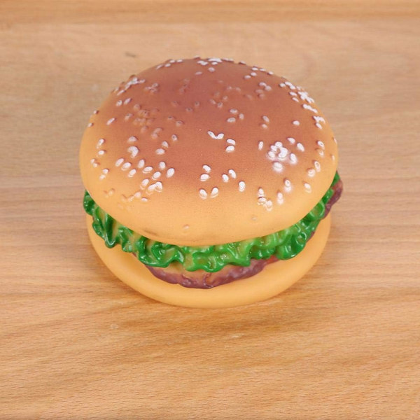 Hunde legetøj formet mad squeaky hvalp hundelegetøj legetøj kreativt kæledyr legetøj hamburger lyd til hunde og kat