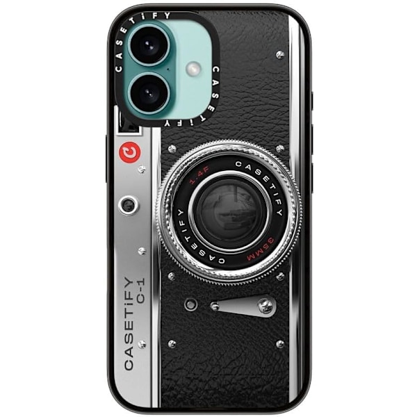 Kompakt iPhone 16 Pro Max Deksel [Lettvekt / 1,2 m 2X Militær Grad Fallbeskyttelse/Slank] - Kirsebær - Klar Svart Camera Case - Classic iPhone 16