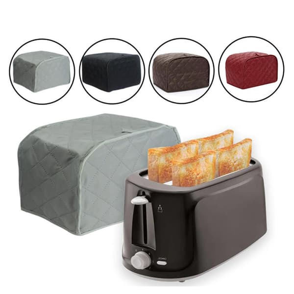 Toaster Dust Cover, Bread Baker, 2/4-Slice Toaster Black black M