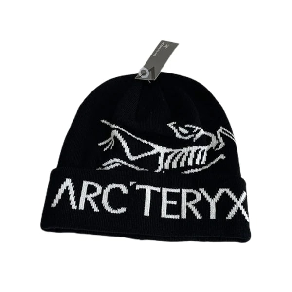 Arcteryx Bird Head Sort Beanie Hat Cap i Sort svart M（56-58cm）