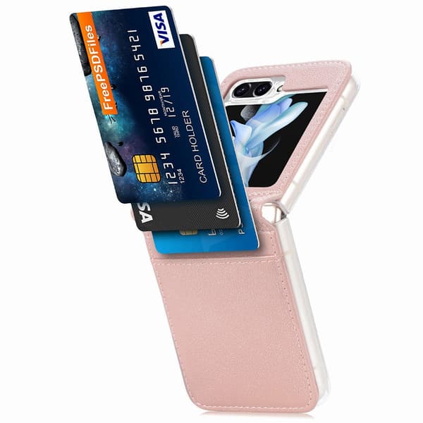 Ohut korttilompakko Samsung Galaxy Z Flip 5 Rosa