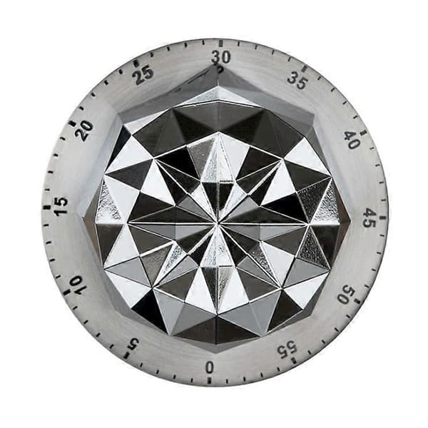Mekanisk Timer Rustfritt Stål Blomst Kreativ Timer Magnetisk Kjøkkenpåminnelse