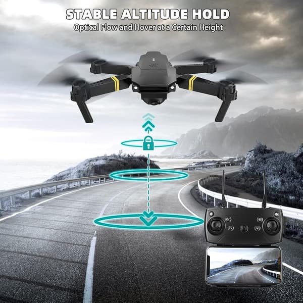 Drone with Camera for Adults 4K 1080P 3 Batteries Foldable Mini Drone with Camera, Altitude Hold, One-Key Takeoff/Landing, 3 Speed Modes, 3D