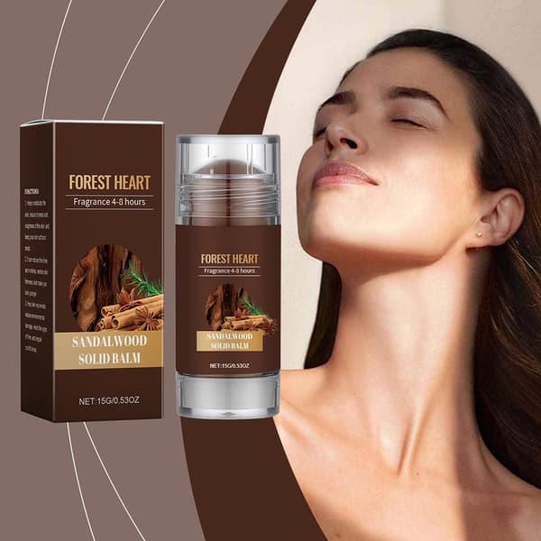 Sandeltræ Fast Parfume - Skovhjerte Duft 4-8 timer - Netto: 15g/0.53oz C1E1