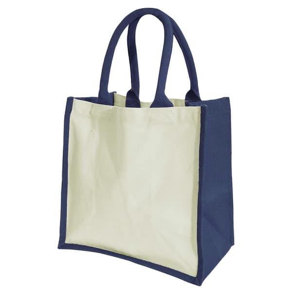 Printers Midi-juuttikassi (14 litraa) (2 kpl:n pakkaus) Navy Blue One Size