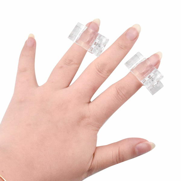 10 stk. - Neglekunst Transparent Krystal Klips