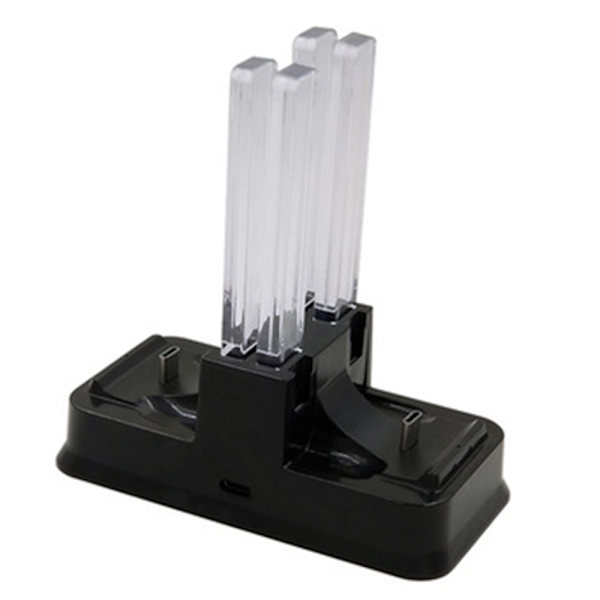 Controller-oplader kompatibel med Nintendo Switch-opladningsdock-stand med LED-opladningsindikator - sort