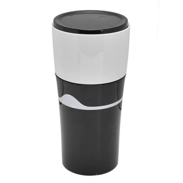 450ml Portable Drip Coffee Maker Travel Drip Coffee Machine for K-Cup Pods Black White