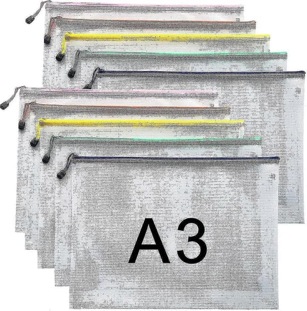 A3 Dokumentmappe Fil Glidelåsposer Plastlommer Mappe (a3-10stk)