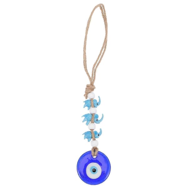 Blå Evil Eye Vedhæng Glas Hængende Indretning til Hjem og Bil 1 Stykke