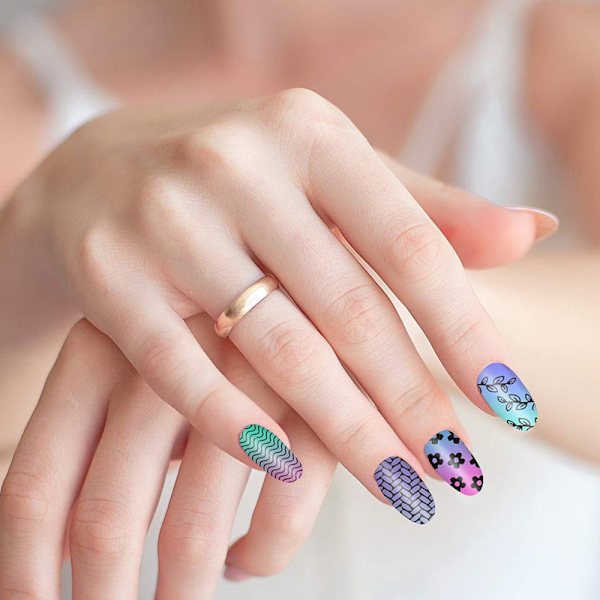 Manicure trykpladesæt makeup